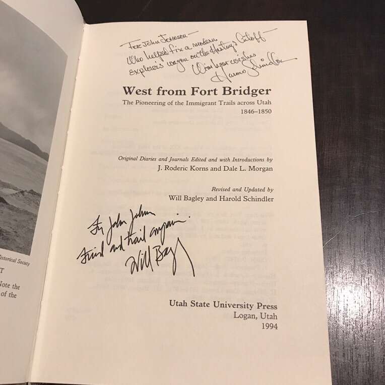 Signed West From Fort Bridger