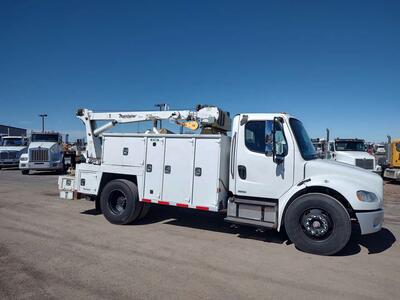 2006 Freightliner M2 Service Truck Crane Air Compressor Non CDL