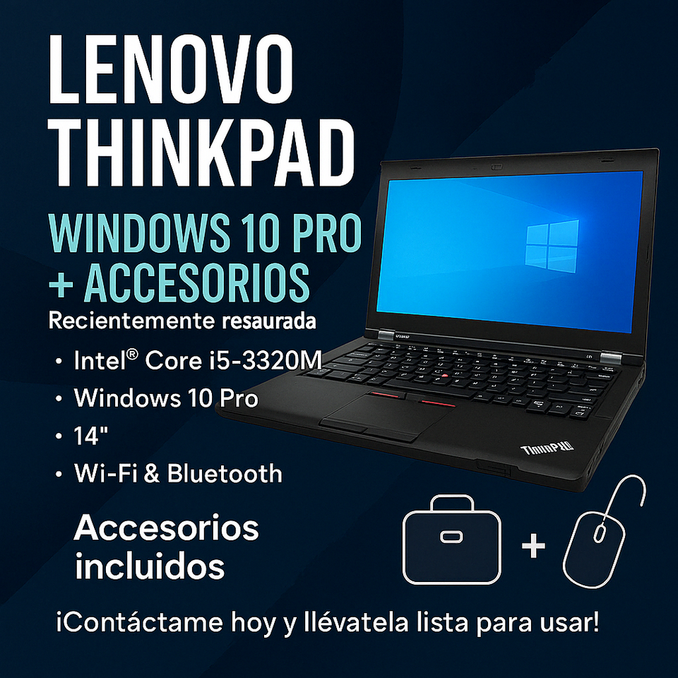 Lenovo ThinkPad | Windows 10 Pro | i5 + Accessories