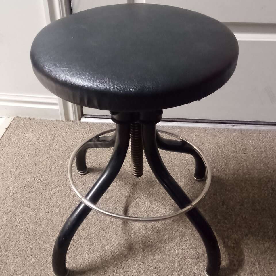 Vintage 1930s Hamilton industrial stool