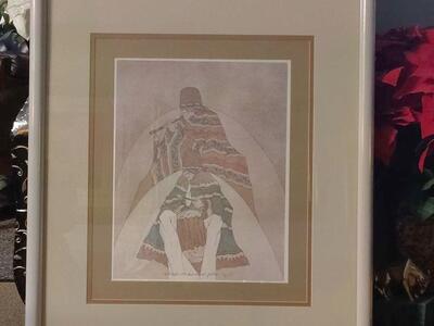 Signed Art Work By Amado Maurilio Pena