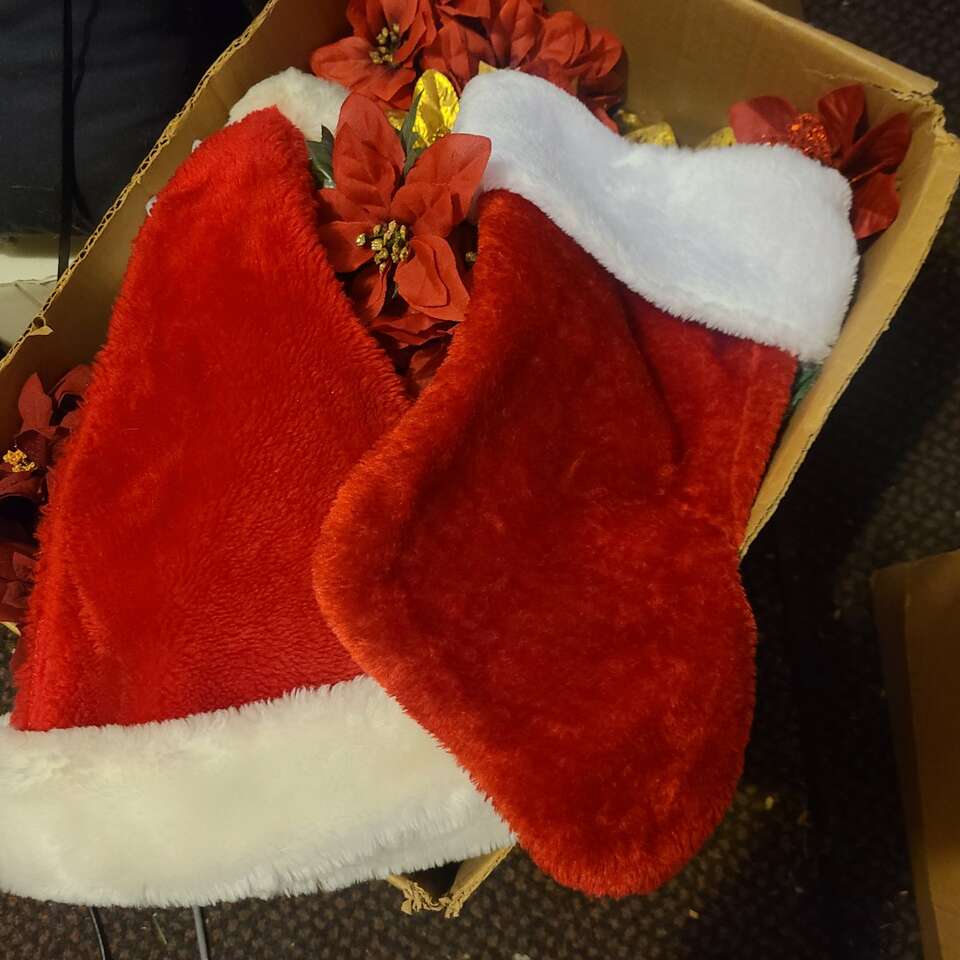 Christmas Santa Hat & Stocking