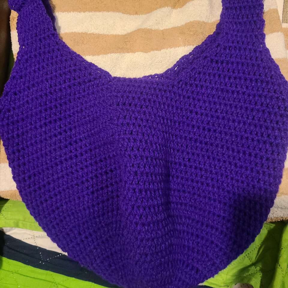 Purple Crochet Purse