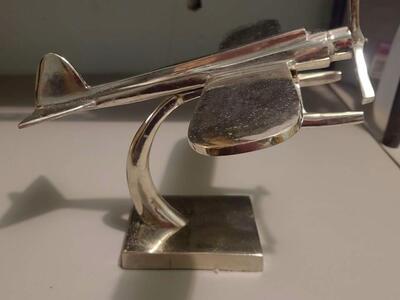 Steel Seaplane Single Engine Propeller Sculpture