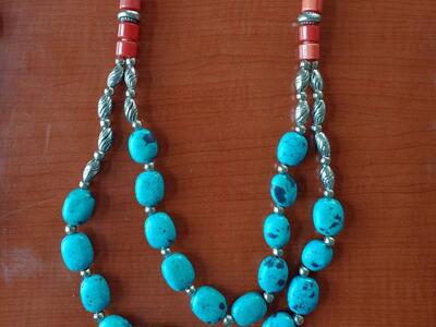 Magnacite Native American Turquoise Style Necklace