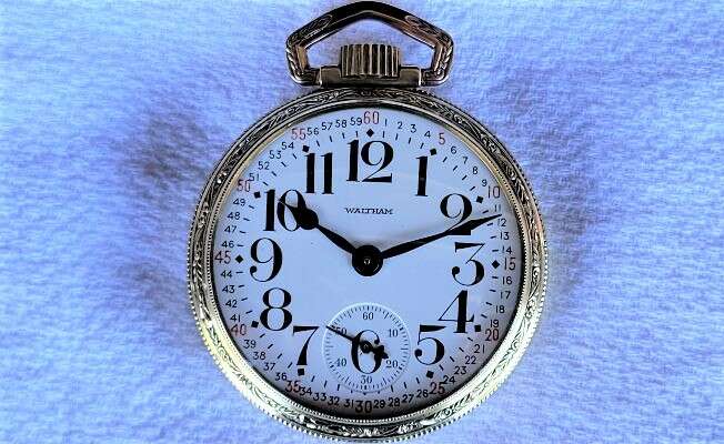 I&rsquo;m Selling This Nice Used Vintage 16 Size, 21 Jewel, Waltham Crescent St.Rrailroad Pocket Watch