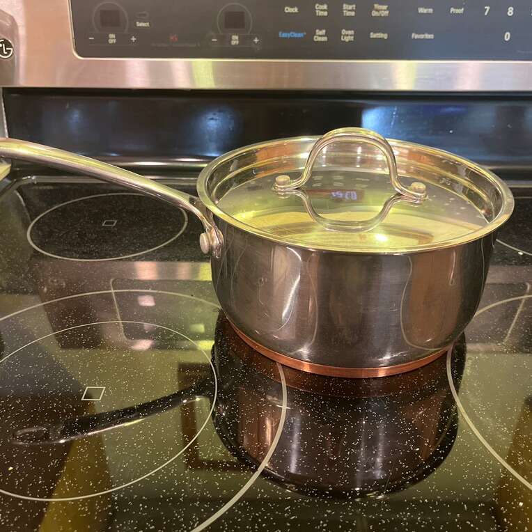 Copper Bottom 2 Qt Saucepan + Lid
