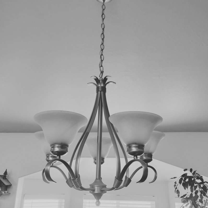 Brushed Nickel Chandelier Home and Garden
