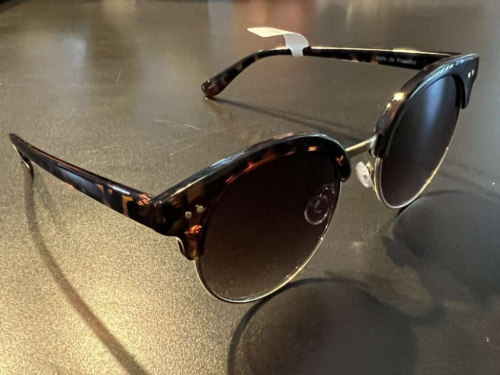 Airdale Rounded Sunglasses - Black, Brown