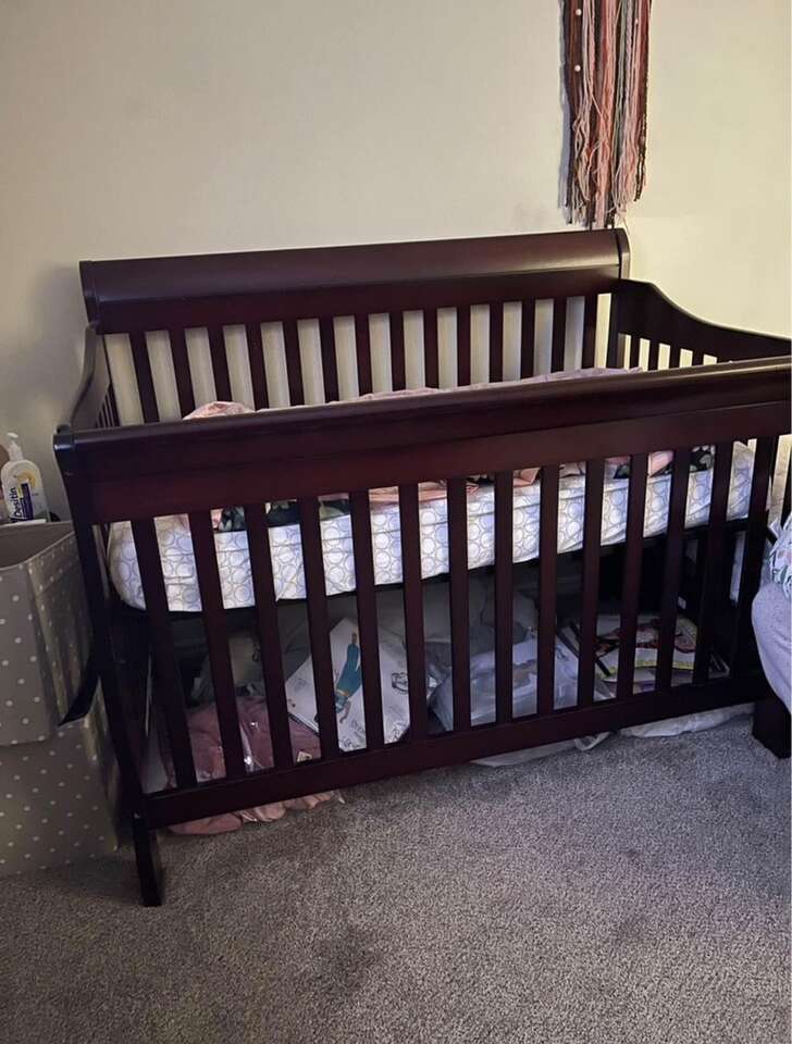 Solid Wood Crib Baby