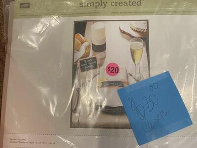 Stampin up Simply Created Table Decor