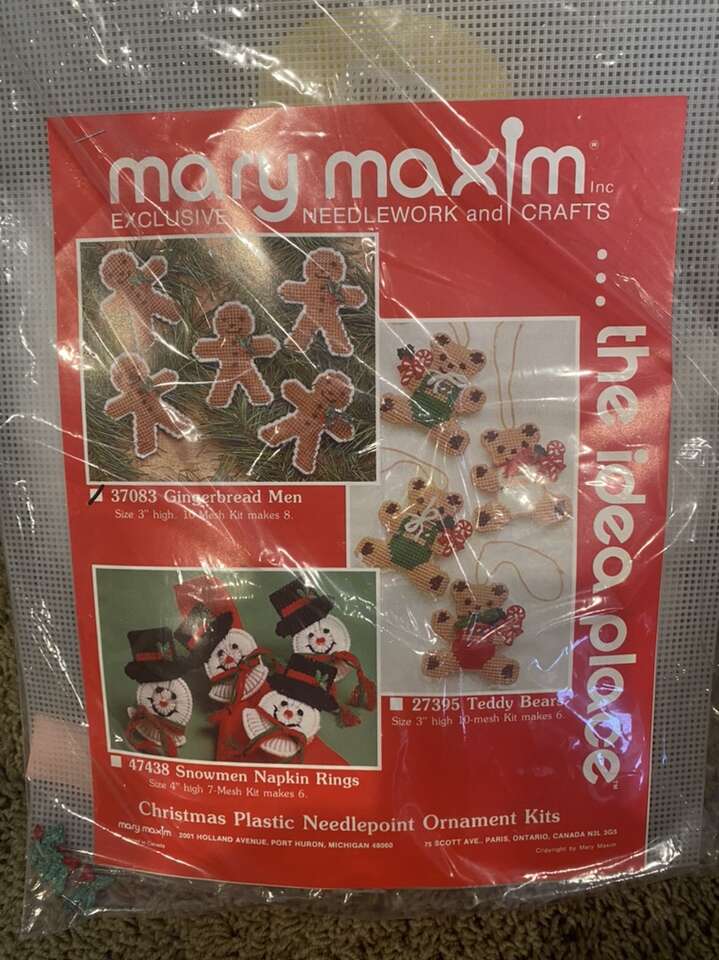 Mary Maxim Needlecraft Kitt 37083 Gingerbread Man.