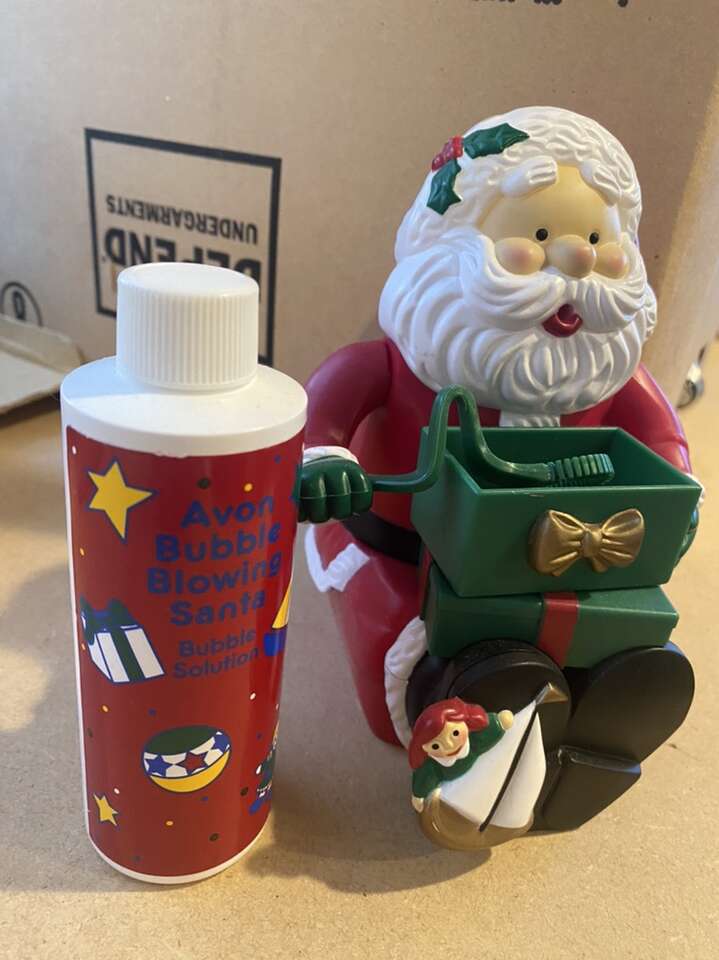 Santa Bubble Blower From Avon