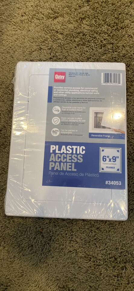 Oatey 6” X 9” Framed Plastic Access Panel