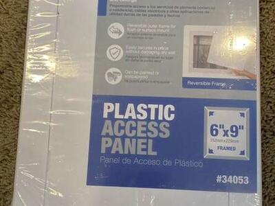Oatey 6” X 9” Framed Plastic Access Panel
