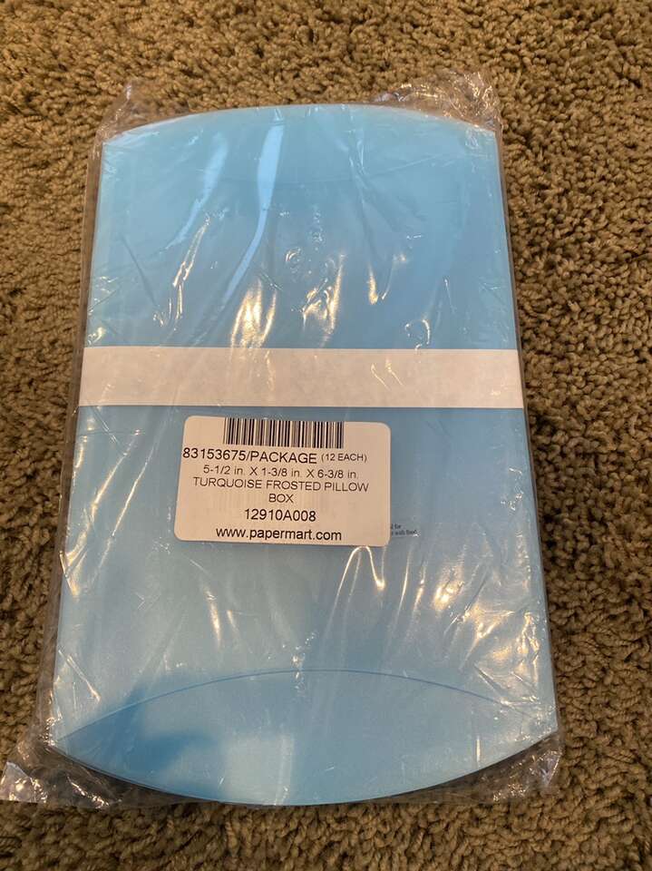 Turquoise pillow Boxes