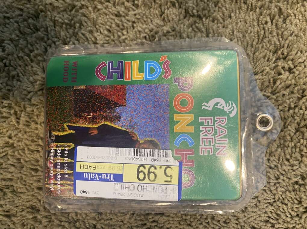 Rain, Free Childs Hooded Poncho