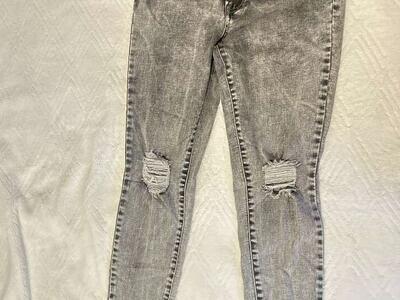 Black granite washed jeans