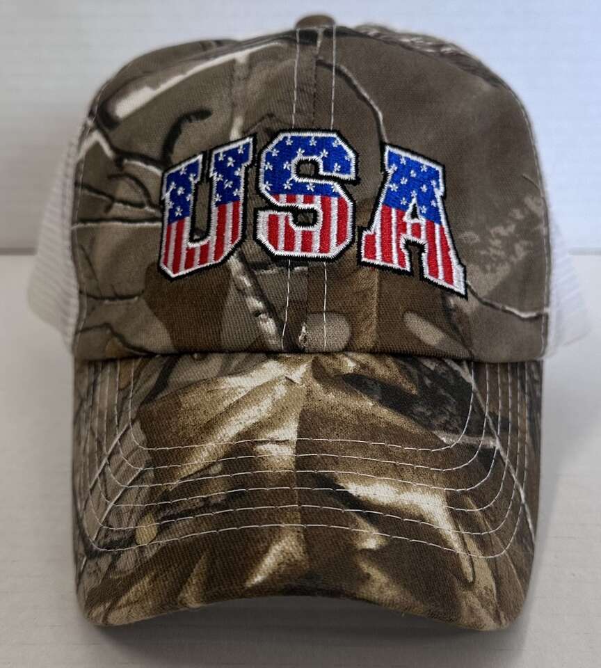 USA Camouflage Trucker Style Snapback