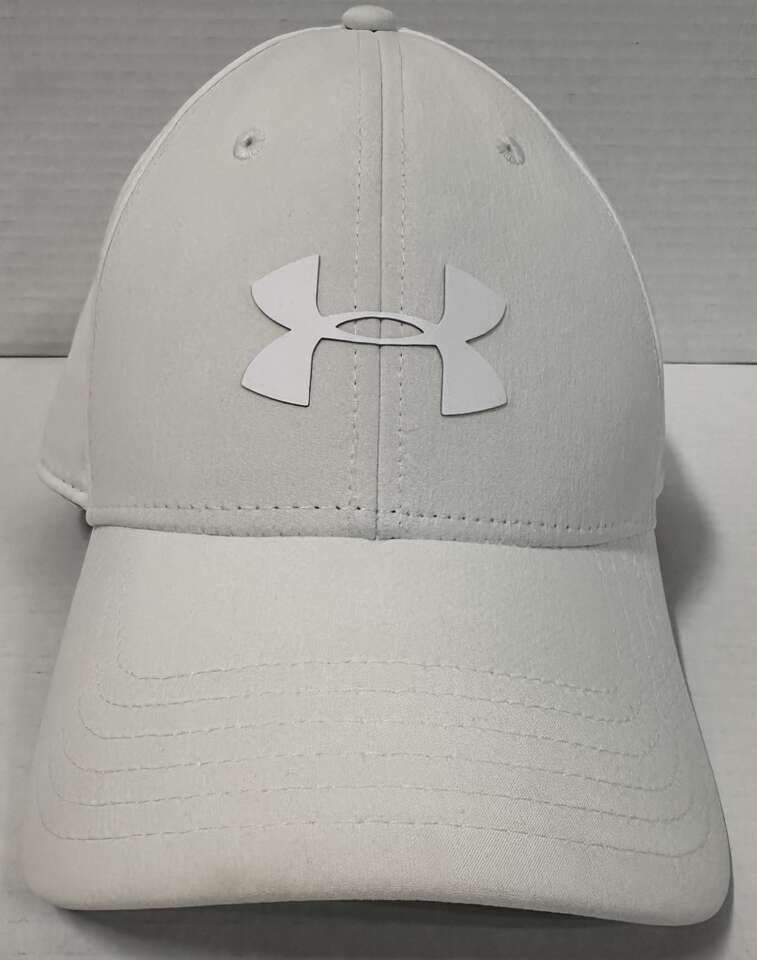 White Under Armour Fitted Hat - M/L