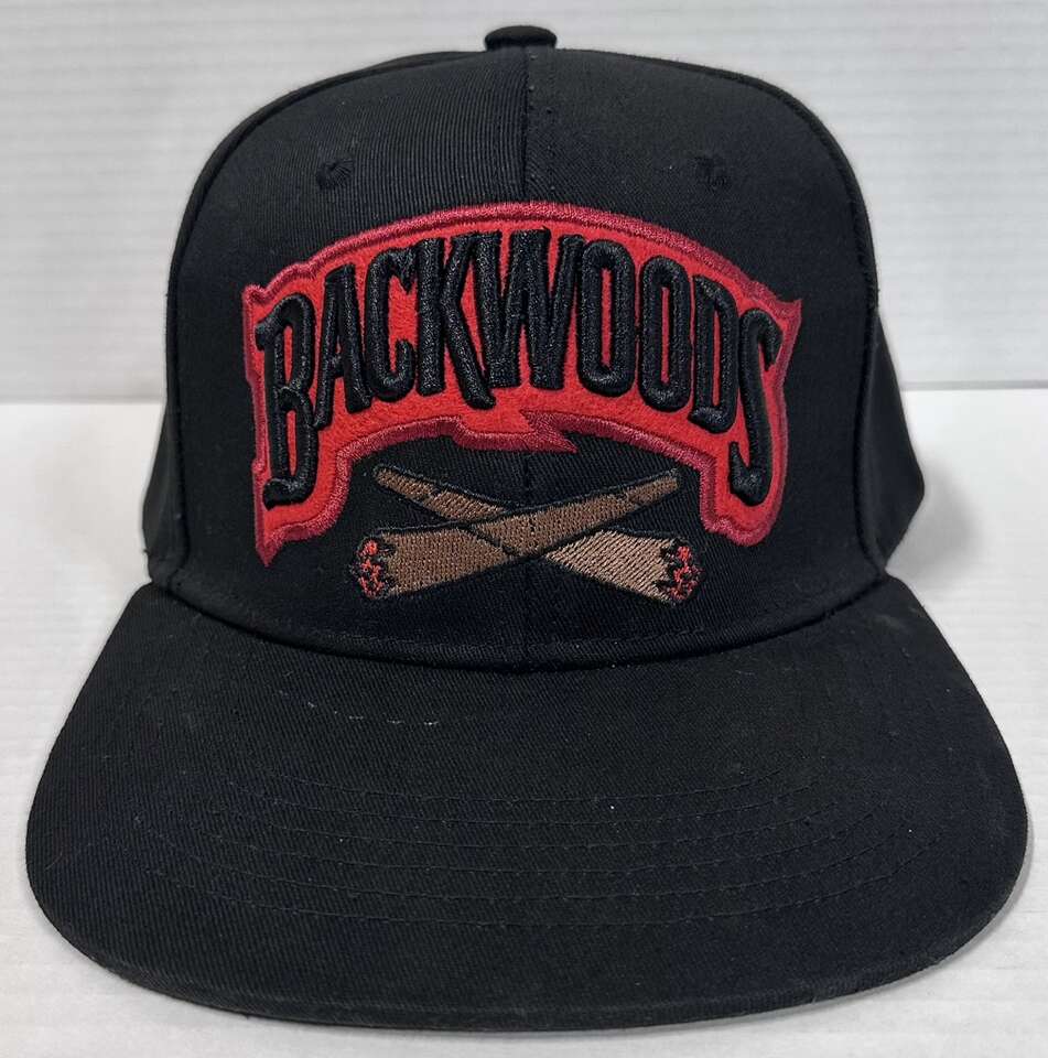 Black & Red Backwoods Cigars Snapback