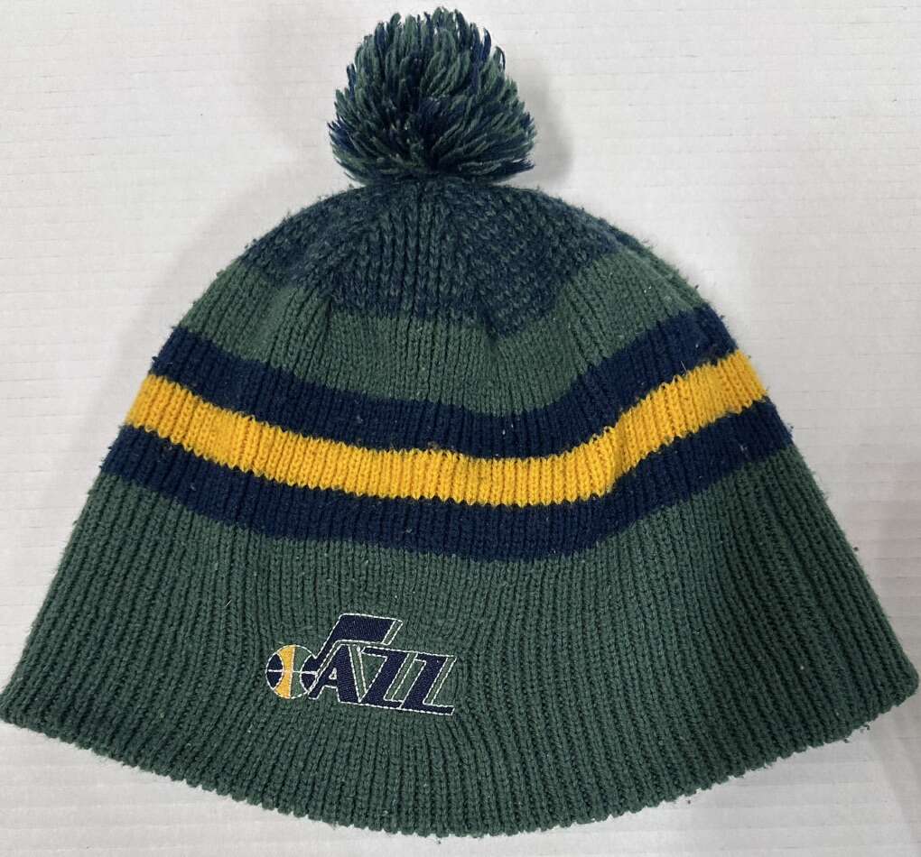 Utah Jazz Green Pom Beanie