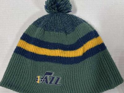 Utah Jazz Green Pom Beanie