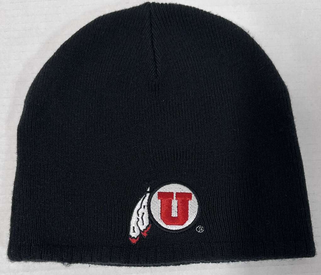 Black Utah Utes Beanie