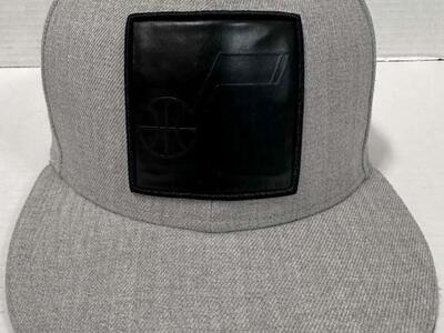 New Era Utah Jazz Black Logo Fitted Hat - 7 1/2