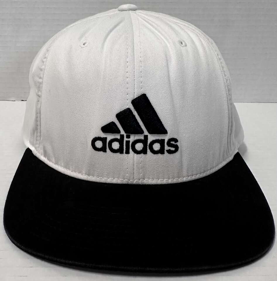 White Adidas Flat Brim Golf Snapback