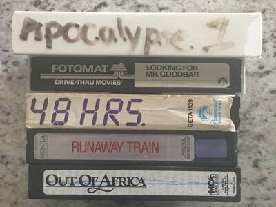Betamax Tapes