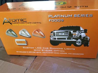 ATOMIC CUSTOM LED TRUCK CAB LIGHTS (AMBER COLOR)