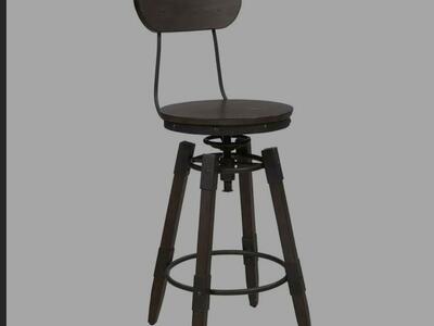 2 WOODEN STOOLS