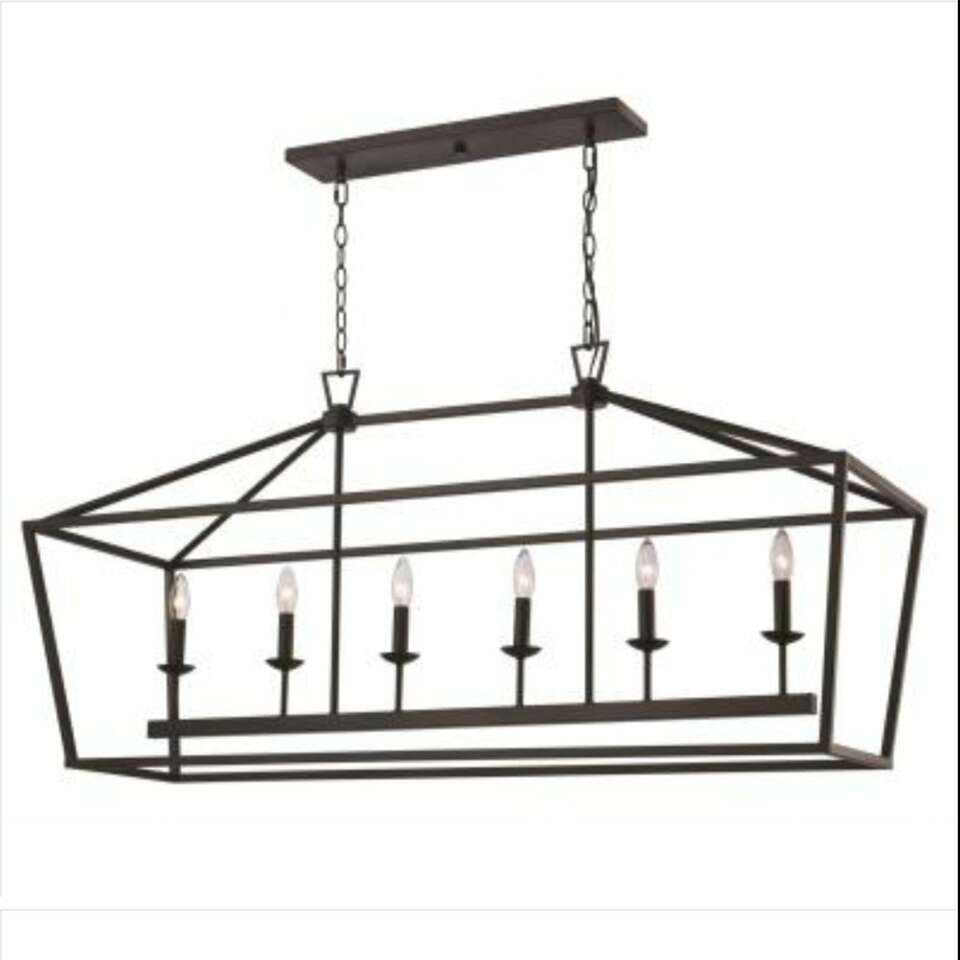 TRANS GLOBE 6 LIGHT CHANDELIER (RUBBED OIL BRONZE)