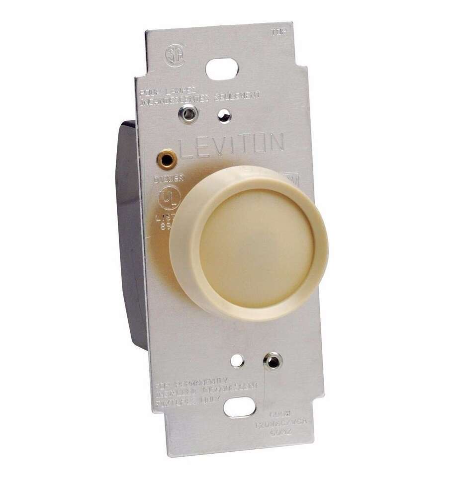 Leviton 600 W Rotary Dimmer Switch Full Range Single Pole
