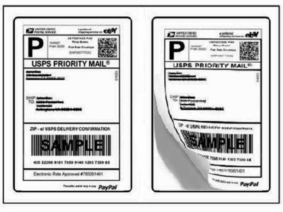 200 High Quality Round Corner Shipping Labels 2 Per Sheet 7" x 4.5"