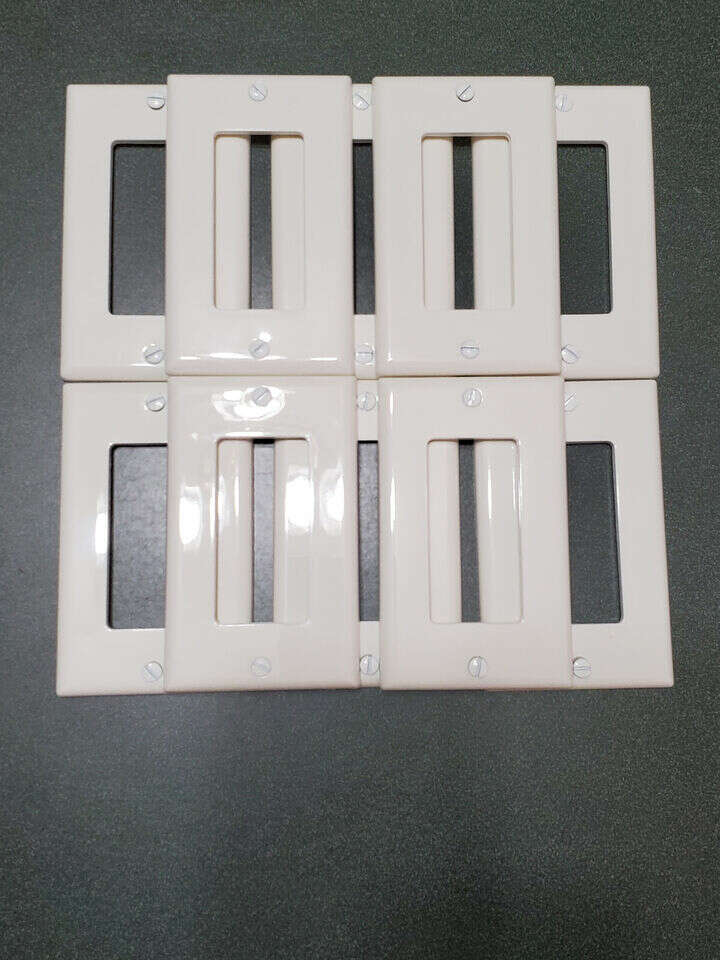 Leviton Single Gang Decora Nylon Wall Plate-White (Lot of 10)