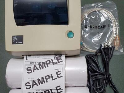 Price drop for weekend only. Zebra LP2844 Shipping label printer + 1000 labels
