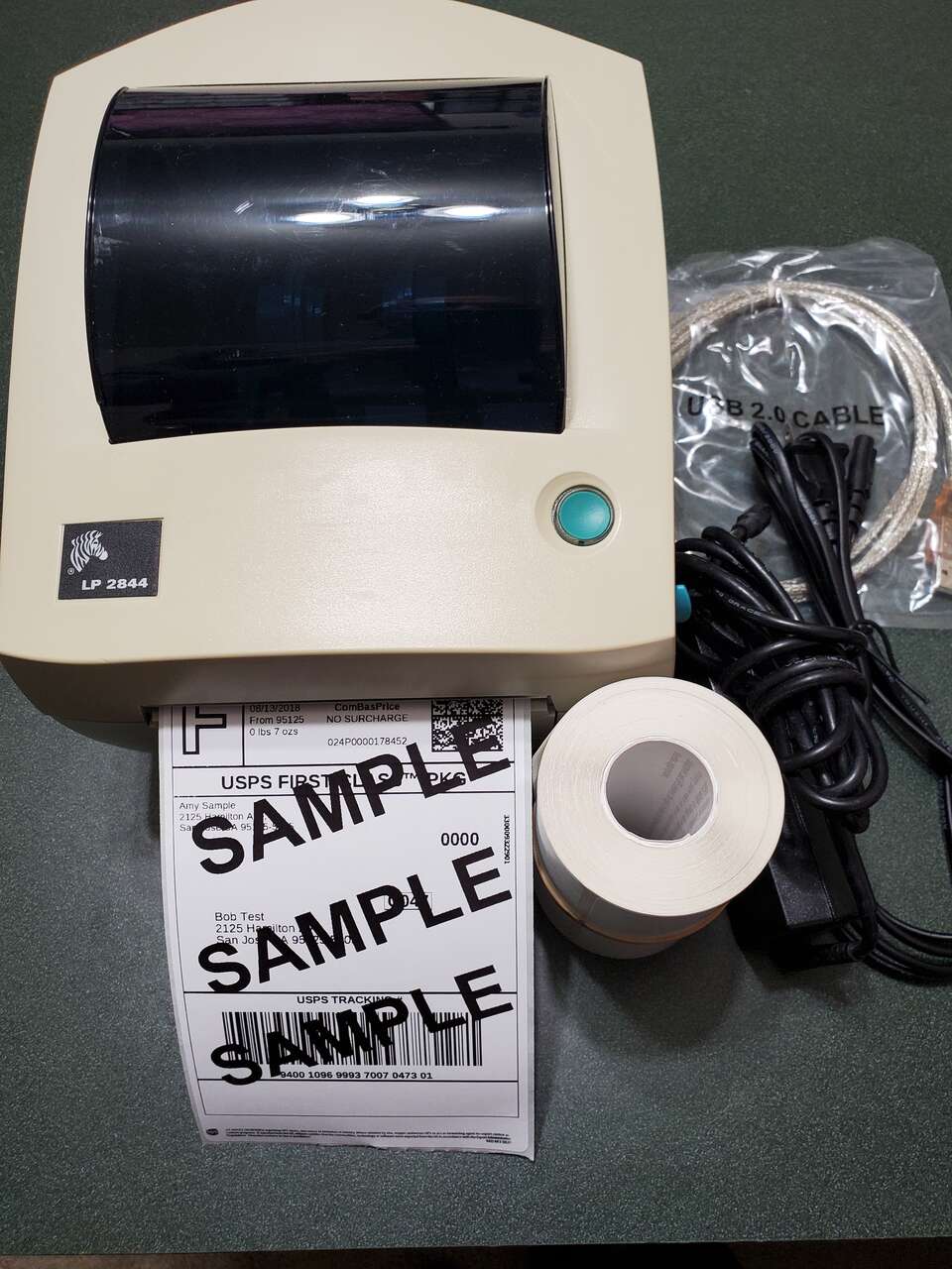 Price drop for weekend only! ZEBRA LP2844. Shipping Label Printer. Full package!