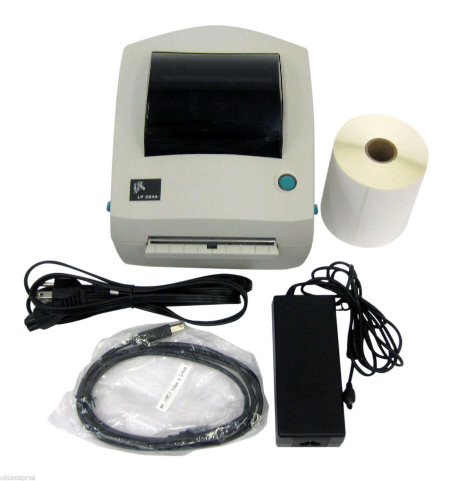 Complete package Thermal Shipping Label Printer Zebra LP2844