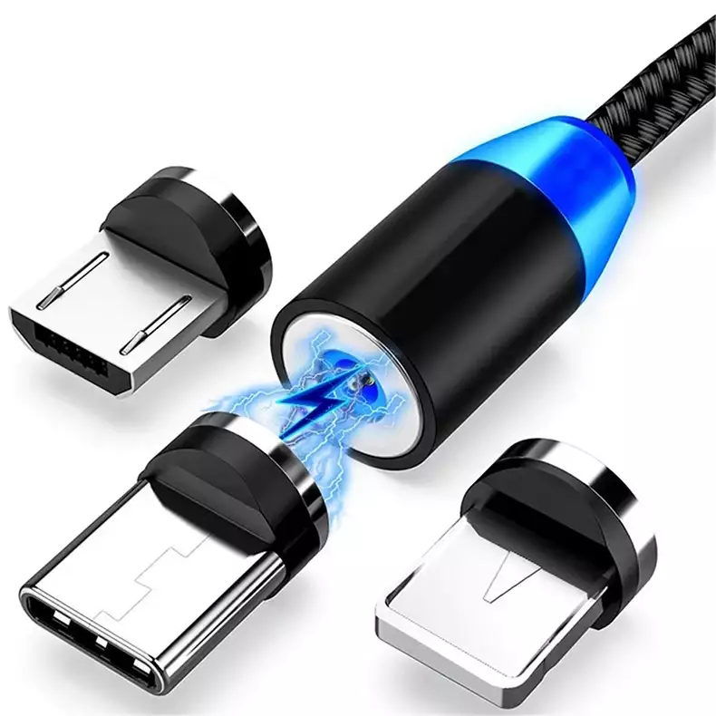 New Magnetic Charging Cable Cord. IPhone, Type-C, MicroUSB for phones. tablets and more.