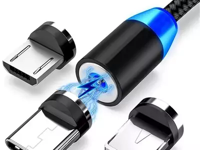 New Magnetic Charging Cable Cord. IPhone, Type-C, MicroUSB for phones. tablets and more.