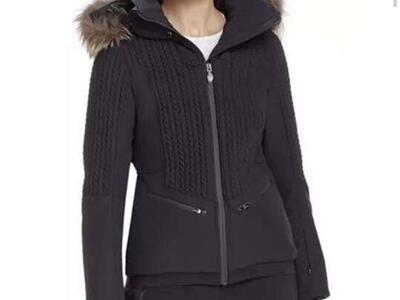 $1610 Post Card Fur Trim Dawn Jacket Coat L-M