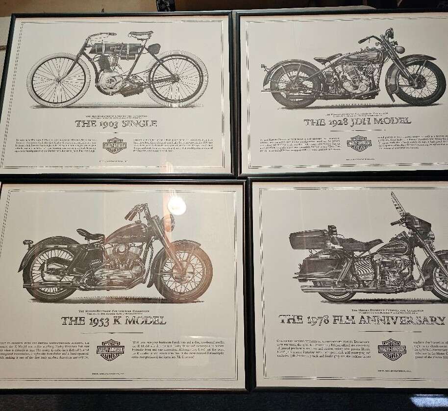 FRAMED HARLEY DAVIDSON PRINTS