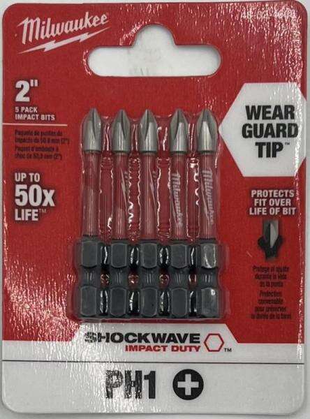 MILWAUKEE 48-32-4638 SHOCKWAVE 2" PH1 5PK
