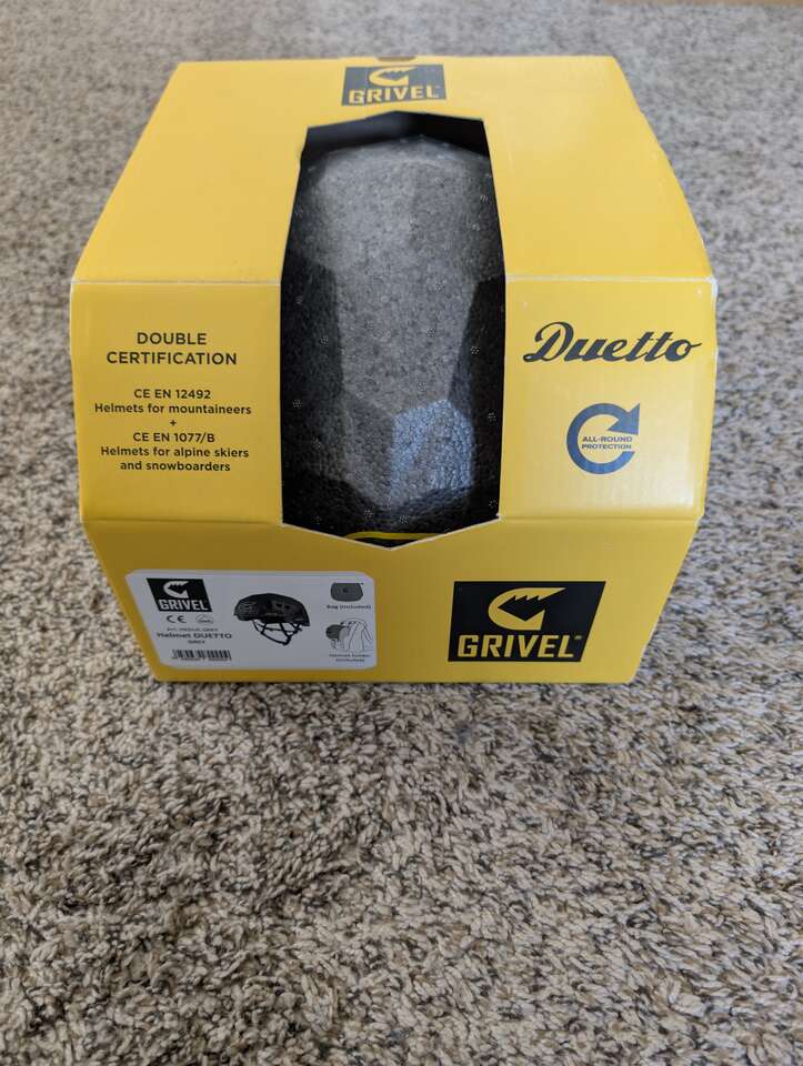 Brand New Grivel Duetto Helmet (Grey) - Dual Certified & Ultralight