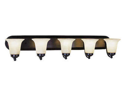 NEW 5 LIGHT RUBBED OIL OR CHROME VANITY LIGHT (RETAILS: $178 EACH)