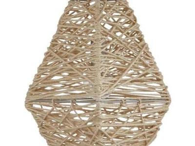 NEW CAPITAL LIGHTING ELIJAH JUTE CHANDELIER PENDANT LIGHT (RETAILS: $198.00)