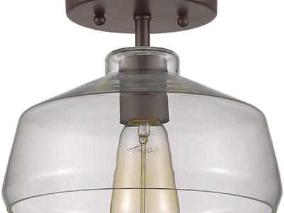 NEW BLACK AND RUBBED OIL FLUSHMOUNT LIGHTS **LOTS**