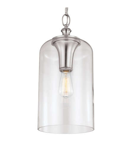NEW FEISS HOUNSLOW GLASS LARGE PENDANT CHANDELIER LIGHT (RETAILS: $277)